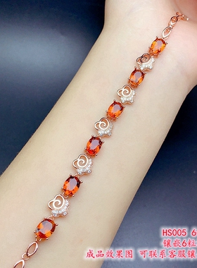 新款S925纯银手链空托流行时尚