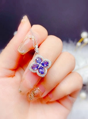 女纯银套装空托经典花朵款