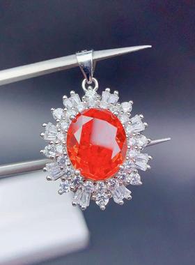 镶嵌刻面裸石戒指吊坠