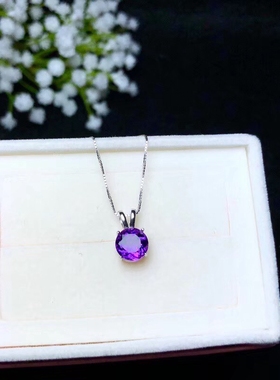 s925银克拉钻吊坠空托5圆6圆等