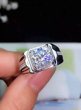 男式3克拉尺寸9mm可镶嵌翡翠空托