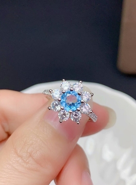 纯银锁骨链吊坠戴妃款戒指