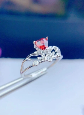 女纯银活口戒指空托网红百搭