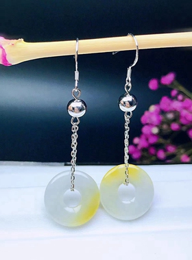 银女耳线耳坠空托S925银托镶嵌