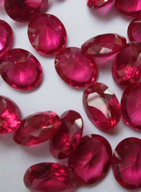 红刚玉多规格耳钉戒指吊坠