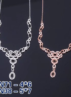 锁骨链时尚风饰品空托