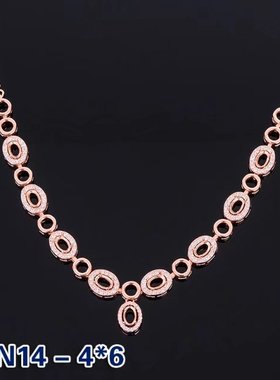 锁骨链镶嵌时尚风饰品空托