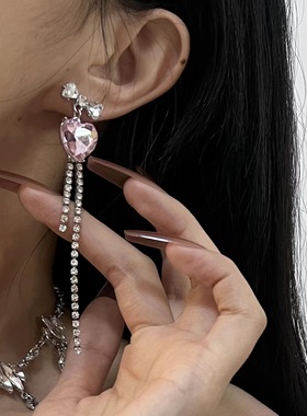 锁骨链满钻高级感年会项链