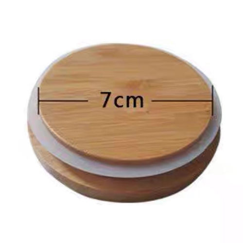 透明杯盖通用水杯配件透明防尘防漏可插吸管密封硅胶吸管食品级 - 图3