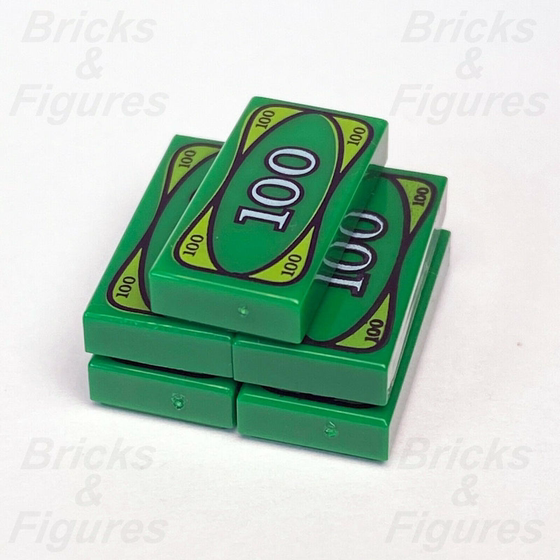 乐高LEGO绿色美元3069bpx7钞票钱硬币98138pb174铜钱金砖印刷光面