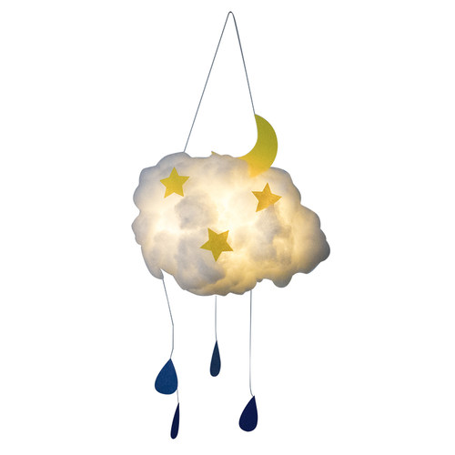 创意ins云朵灯diy材料包手工网红少女心房间空中吊饰装饰夜灯挂件 - 图3