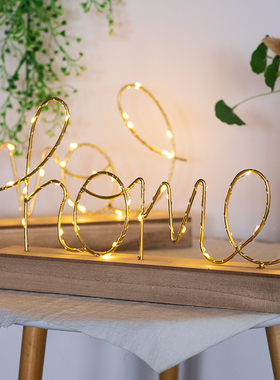 轻奢风小夜灯生日礼物桌面装饰品