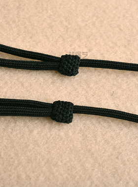 原创设计可调节长短前后两挂坠项链绳佛牌吊坠配绳套头款3mm黑绳