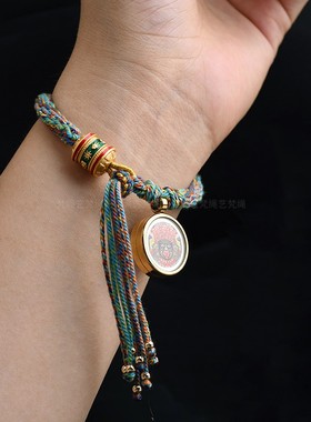 藏式轮回手绳唐卡扎基拉姆绿度母