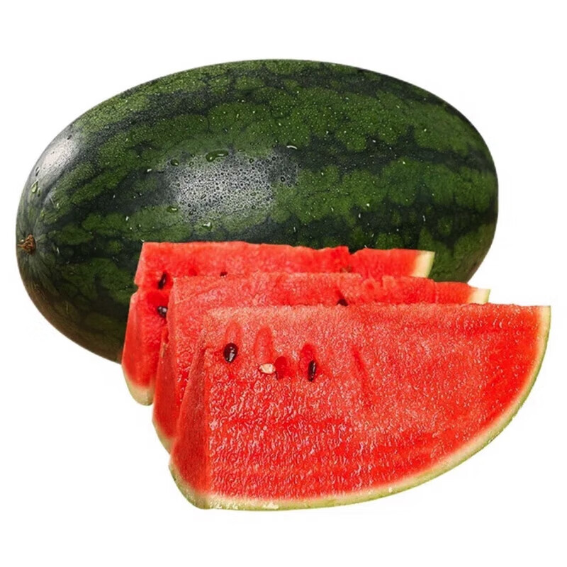 新鲜黑美人西瓜当季水果整箱时令薄皮大西瓜沙瓤甜西瓜麒麟瓜5斤,淘宝优惠券,粉丝福利购,淘宝优惠卷