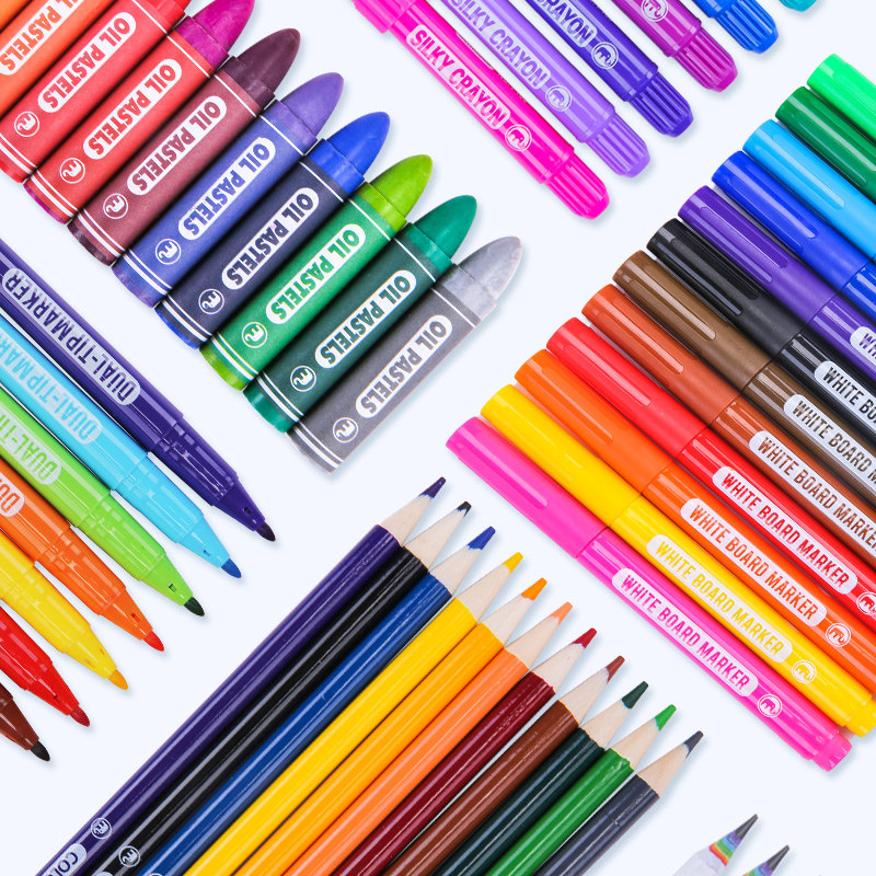 mobee绘画礼盒彩笔工具儿童宝宝蜡笔马克笔新年生日礼物画笔套装,淘宝优惠券,粉丝福利购,淘宝优惠卷