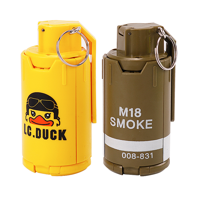 和平精英皮肤儿童吃鸡玩具手榴弹水弹炸弹爆裂烟雾手雷M18和平精英小黄鸭皮肤