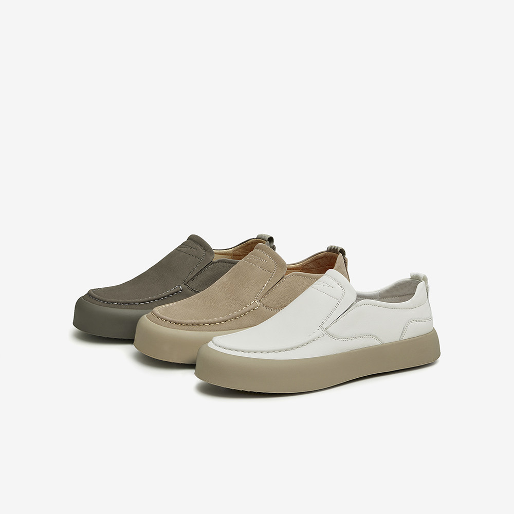 tata时尚懒人鞋男士休闲鞋2023男鞋 他她Tata休闲皮鞋