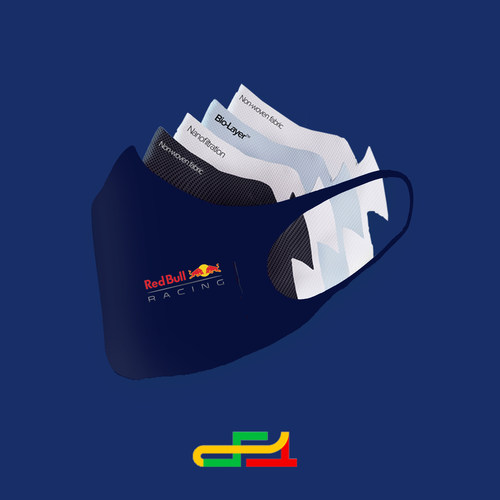 redbull红牛车队口罩 2024F1赛车服模型丑潘红牛max同款现货秒发 - 图0
