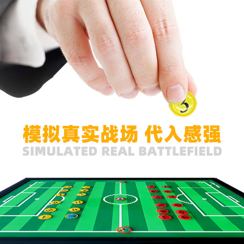 足球战术板教练板磁性折叠足球支架指挥板比赛训练器材便携战术板 - 图0