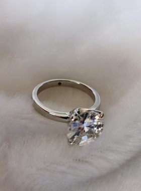 青岛外贸饰品求婚钻戒指环简洁大方气质高档黄铜镀真金锆石戒指