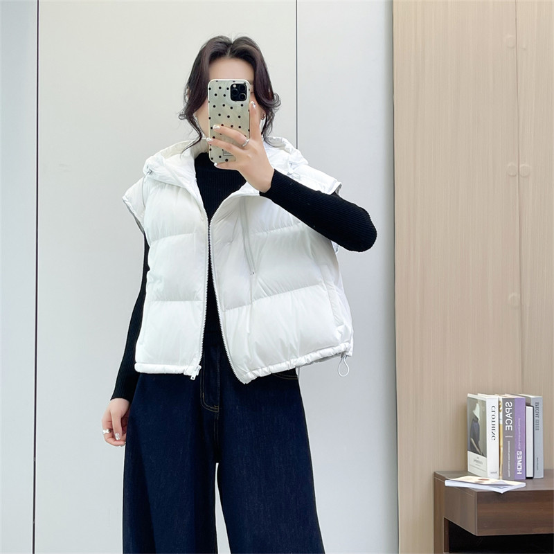 惠衣阁秋冬女连帽羽绒马夹短款羽绒背心韩版宽松休闲短款羽绒外套,淘宝优惠券,粉丝福利购,淘宝优惠卷