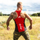 Fitness racer-shaped vest elastic tight style
