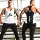 Fitness racer-shaped vest elastic tight style
