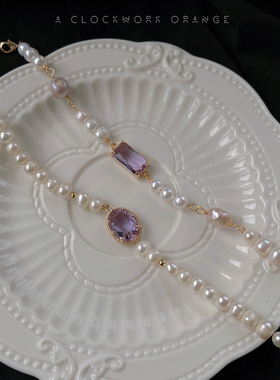 发条橘子原创设计风天然珍珠手链