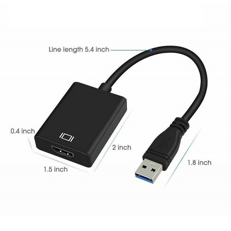 USB3.0转HDMI转换器接口 USB HDMI显示器投影仪扩展多屏 外置显卡 - 图3