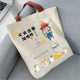Cartoon canvas shoulder bag student casual tutoring bag