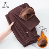 Демисезонные флисовые удерживающие тепло штаны для матери для отдыха, свободный прямой крой, 2024 года