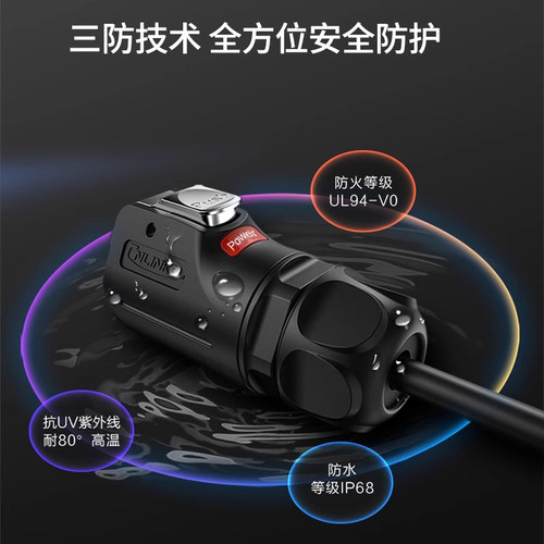 凌科LP24防水航空插头led显示屏灯具电源电线接插件3芯连接器45A - 图0