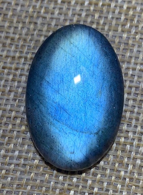 拉长石吊坠椭圆30*20紫彩芬兰矿印度马达加斯加裸石蓝光彩虹月光