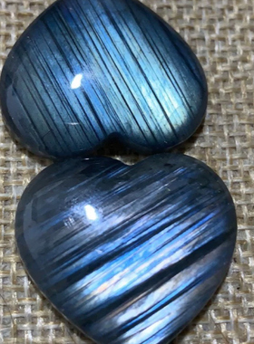 拉长石吊坠月光漂亮爱心饰品水晶