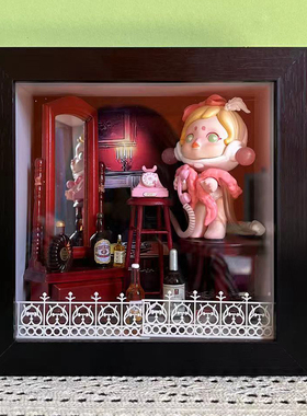 手办盲盒展示框摆台挂墙展示盒