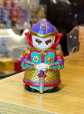 泉州文创点赞成功将军Q版手绘摆件安平桥守护石平安铁定国潮送礼