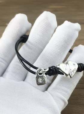 西班牙小众爱心吊坠手链轻奢