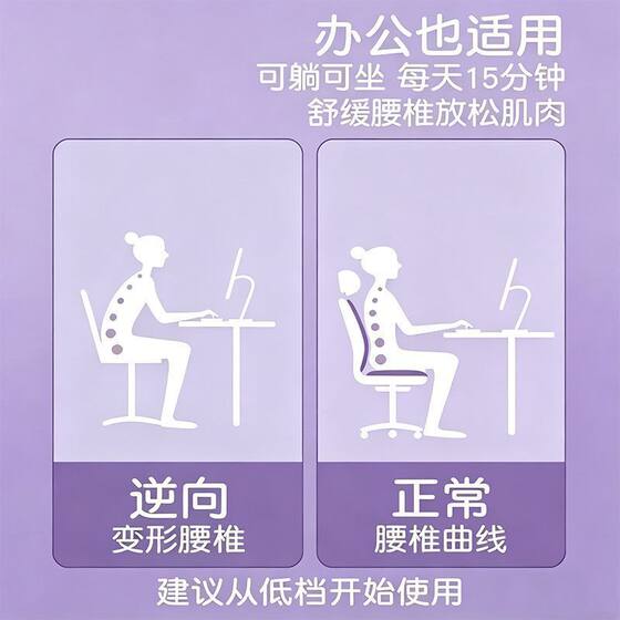 Lumbar reliever, lumbar plate, spinal corrector, repair of lumbar disc herniation, traction and stretching treatment for middle-aged and elderly people