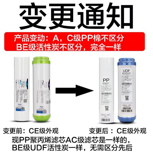 海尔净水器滤芯HSNF300M5家用PP棉滤芯 原装正品全套滤芯M5(HL) - 图1