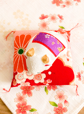 日本制进口龙虎作牛牛摆件好梦晚安牛送礼睡眠平安健康礼物可爱