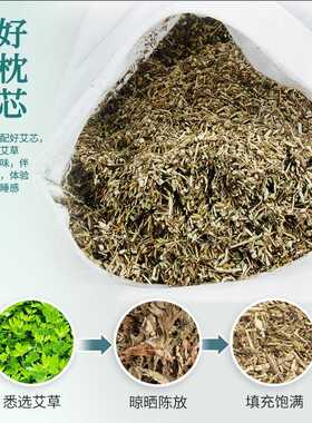 艾草枕头睡眠家用老粗布艾叶养生枕多功能糖果护颈骨头枕厂家