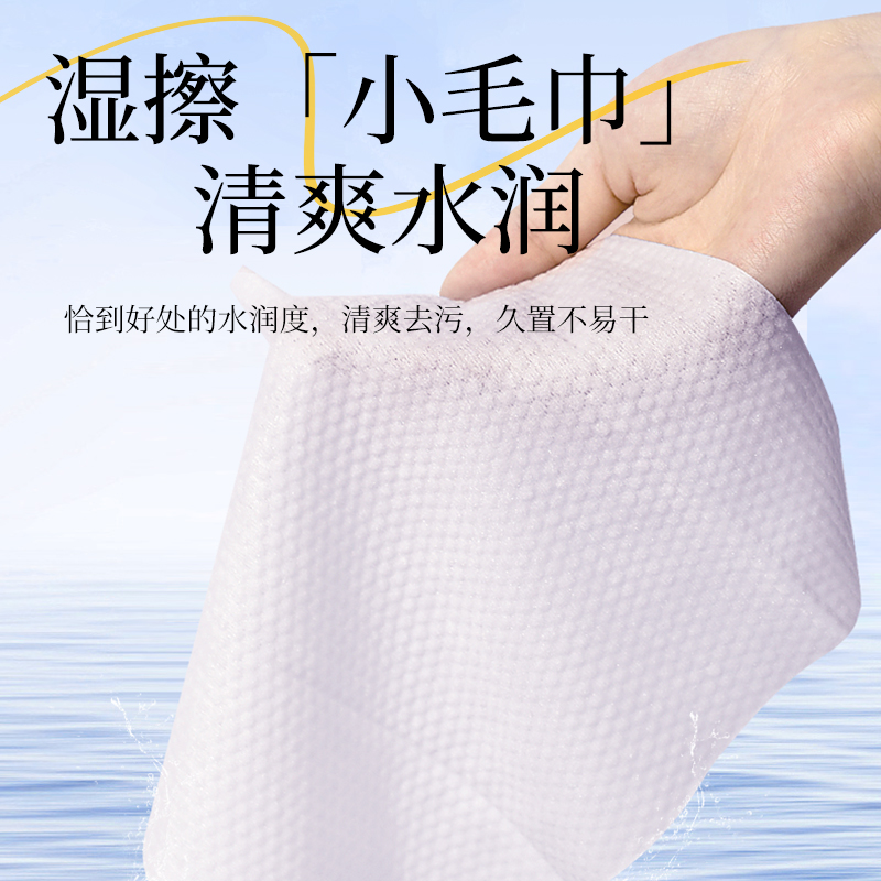 植护EDI纯水湿巾纸婴儿成人手口专研清洁湿纸巾家庭用实惠装大包