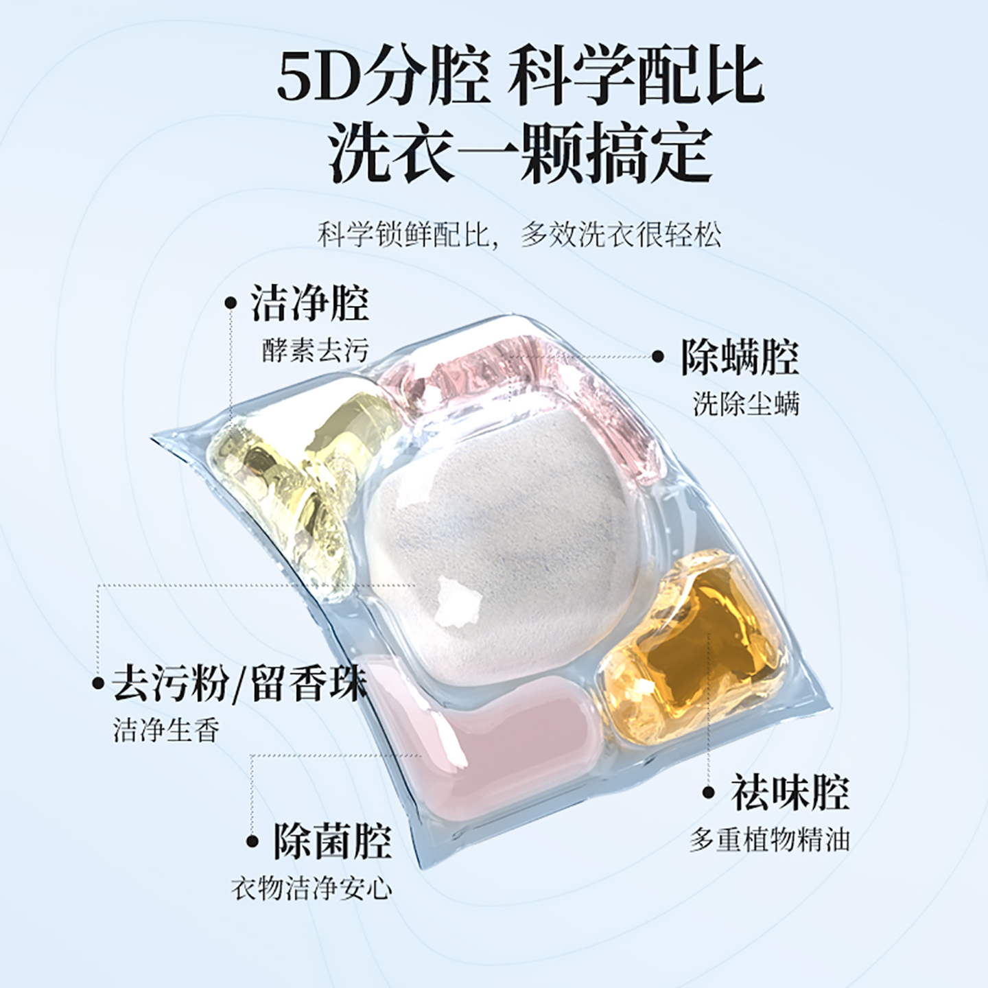 植护洗衣凝珠机洗家用双拼100颗实惠装