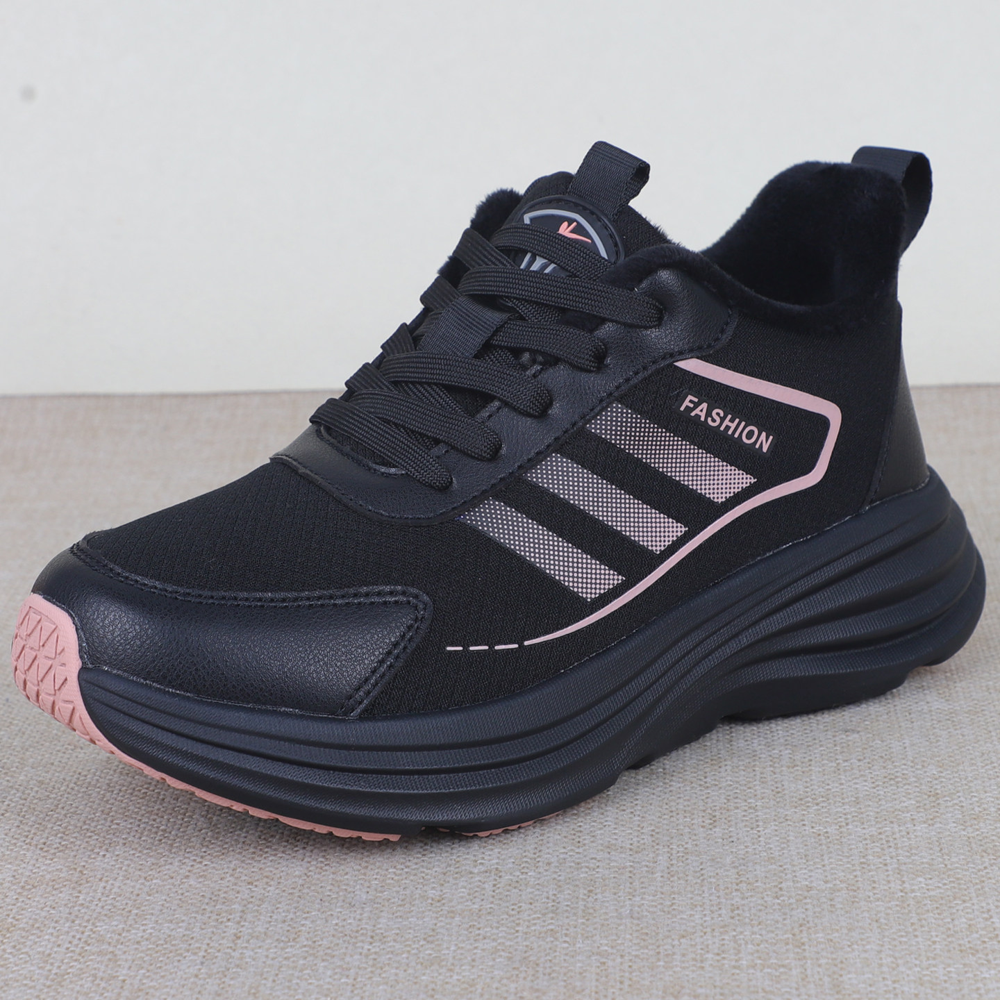 加绒保暖健步鞋冬老北京妈妈时尚厚底休闲鞋户外运动薄绒二棉女鞋,淘宝优惠券,粉丝福利购,淘宝优惠卷