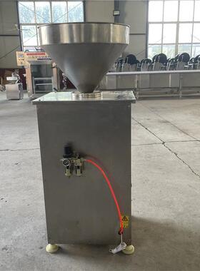 气动定量灌肠机价格全自动红肠灌肠机立式灌肠机小型加工香肠机器