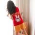 Với bộ đồ ngủ độn ngực nữ mùa hè mỏng không tay hai mảnh dễ thương của sinh viên phục vụ tại nhà mùa hè áo vest cotton - Bộ Pajama shop quần áo nữ Bộ Pajama