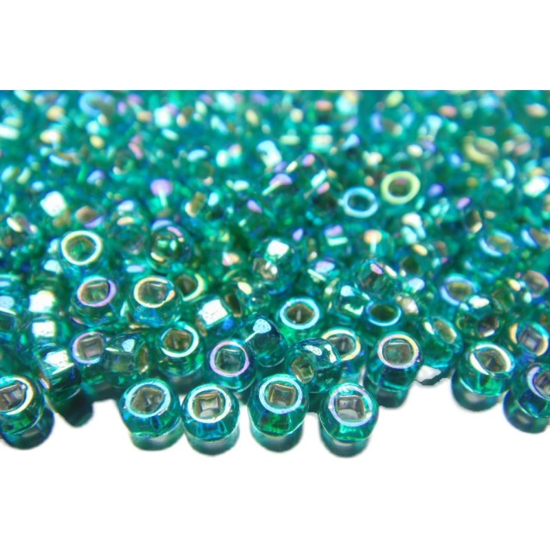 DIY手作手钩织法绣串珠 3mm方孔灌银 幻彩 MGB米珠管珠 10克 - 图3