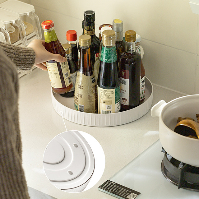 LEYI kitchen storage rack rotary countertop storage