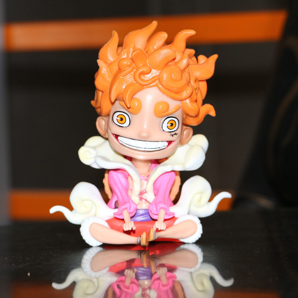 q版航海王 海贼王五档路飞尼卡手办 太阳神路飞摆件 动漫手办玩偶